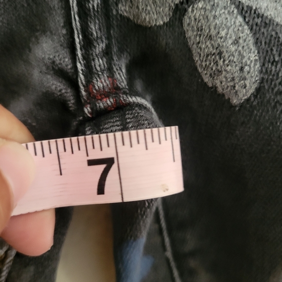 Current/Elliot The Stiletto Black Wild Flower Jean Size 26 - Picture 8 of 9